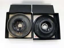 2 Kodak Carousel Transvue 80 Slides Tray Photo Picture Film