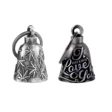 Combo OF I Love You & Leaves Bell W/ Hanger Biker Bell Motorcycle Accessories