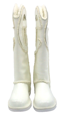 【UGG】★ロングブーツ★ UGG x TELFAR Logo Tall Crinkle UGG X TELFAR LOGO TALL CRINKLE ALL GENDER HEATHER WHITE US