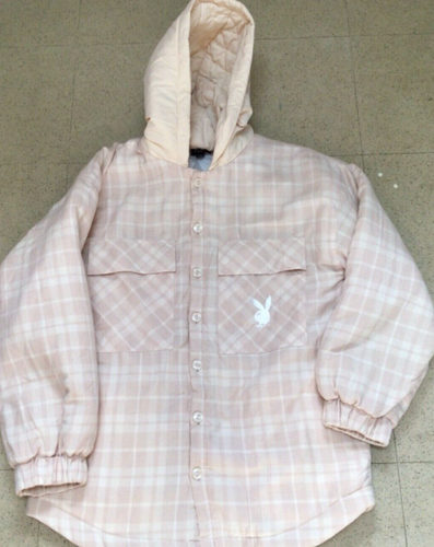 NWT Playboy pink plaid Ex's grunge 