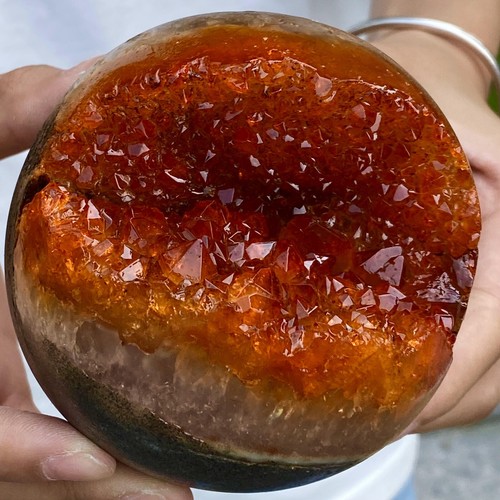 2.03LB Natural citrine Cave quartz-carved crystal begins to smile and heal - 第 7/9 張圖片
