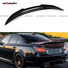 FOR 04-10 BMW E60 525i 530i M5 GLOSS BLACK PSM STYLE HIGHKICK TRUNK SPOILER WING