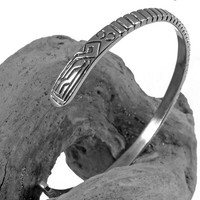 925 Silber Wikinger Armreif Gotland Armspange Replikat Damenarmreif Grs