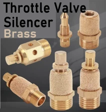 1/8" 1/4" 3/8" 1/2" Throttling muffler Adjustable Thread Gas Throttle Valve