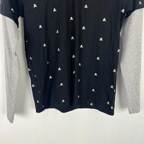 NWT Denim & Flower Trick or Treat Skull Print Long Sleeve T-Shirt Boy Size 11/12 - Picture 3 of 8