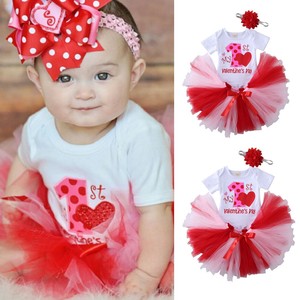 baby girl valentine's day romper