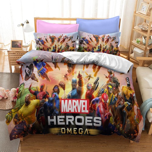 Marvel The Avengers Captain America Iron Man Bedding Set Duvet Cover Pillowcases - Picture 13 of 31