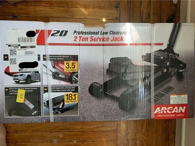 Arcan Xl20 Black Low Profile Steel Service Jack - 2 Ton Capacity (858957001911)