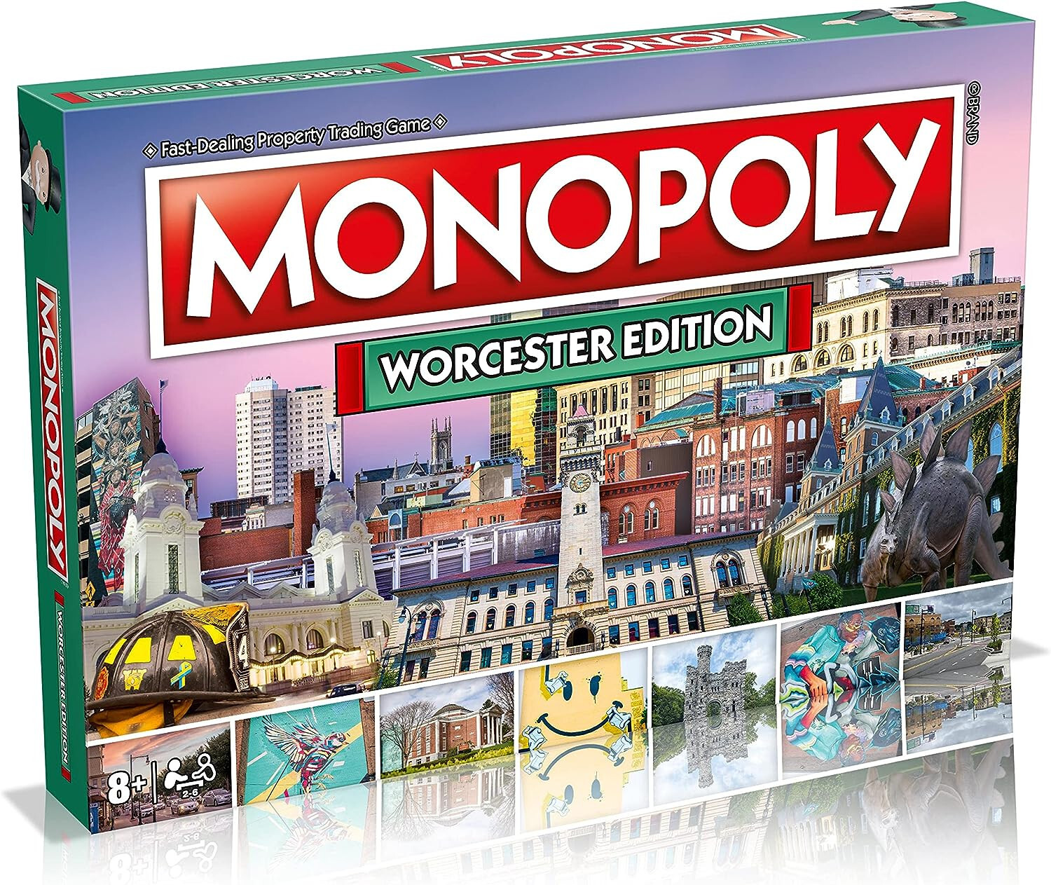 MONOPOLY WORCESTER EDITION VERY GOOD COMPLETE GAME sh122 - Image 11
