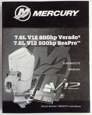 Mercury 7.6L V12 600hp Verado 7.6L V12 500hp SeaPro Diagnostic M.# 3B332191 2024