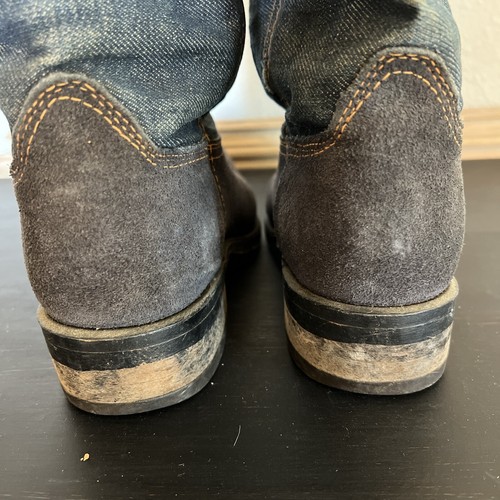 Herren Dingo Denim Stiefel Größe 10D Vintage blau Wildleder Western Cowboy Made in USA - Bild 14 von 22