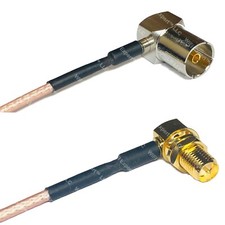 RG316 DVB Pal Female Angle to RP-SMA FEMALE ANGLE RF Cable Rapid-SHIP LOT