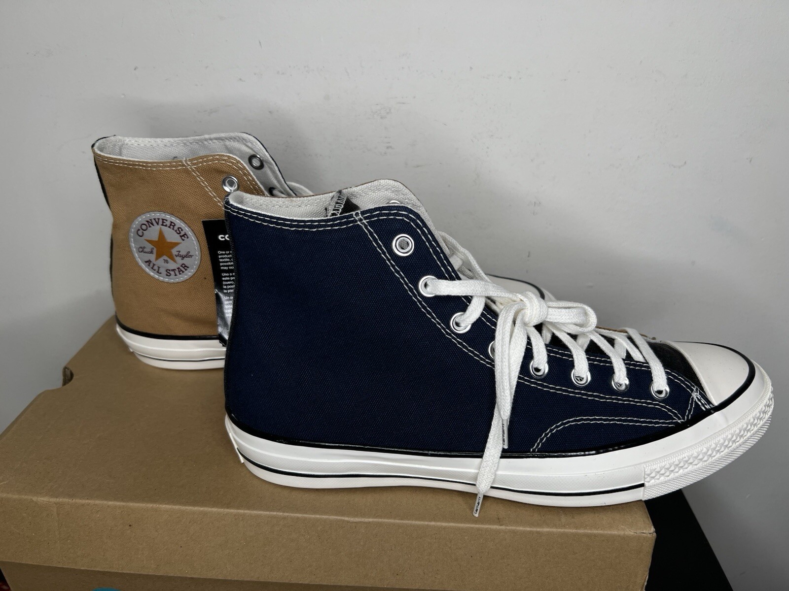 DS Converse x Carhartt WIP Men’s Sz 11 Women’s 13 Chuck 70 Hi Renew Detroit Rare image 5
