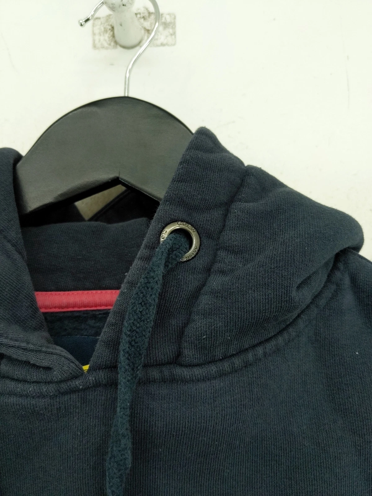 VETEMENTS Crew Clothing Felpa Donna con Cappuccio UK 8 Blu Cotone con Pullover Poliestere
