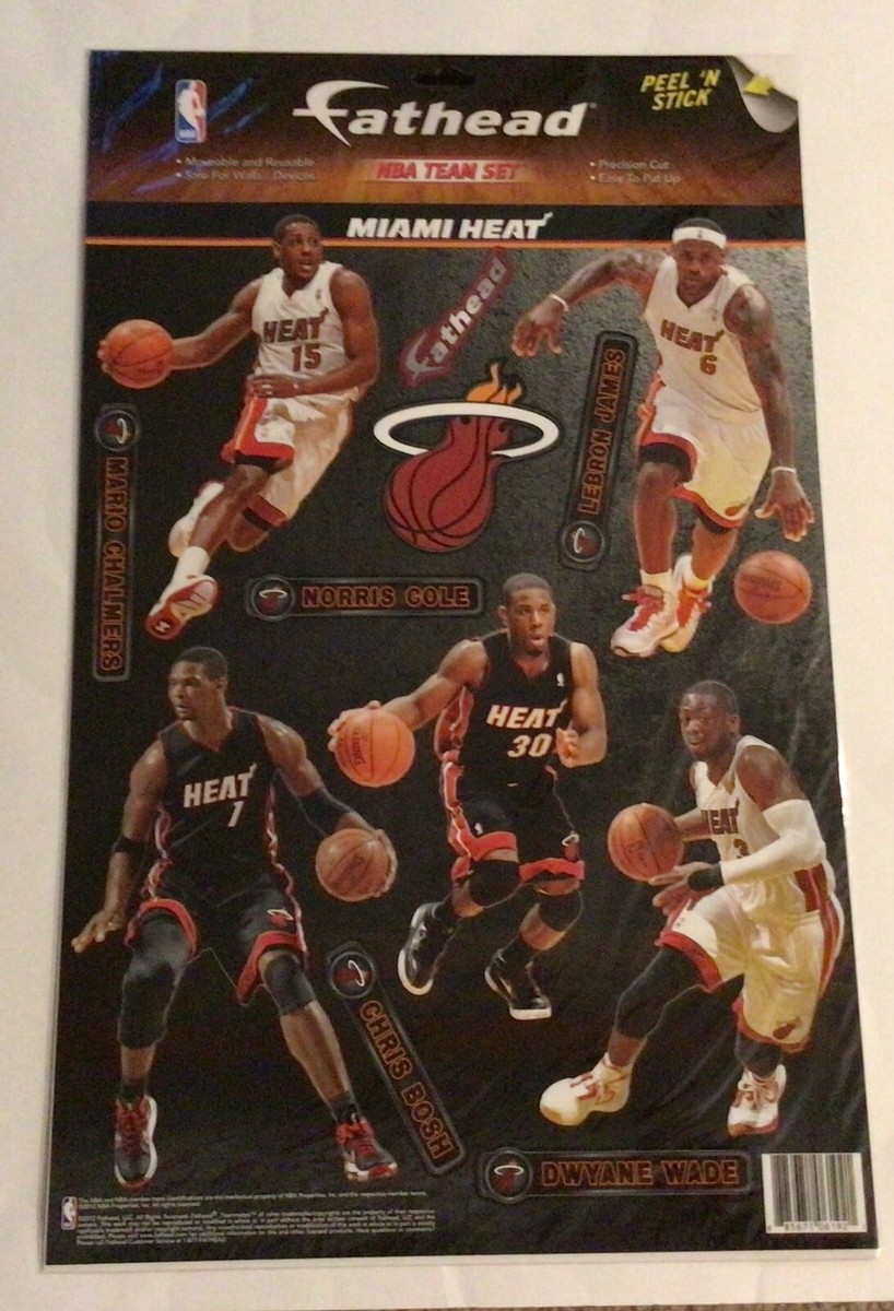 Miami Heat Team Chalmers Cole James Wade Bosh NBA Teammates
