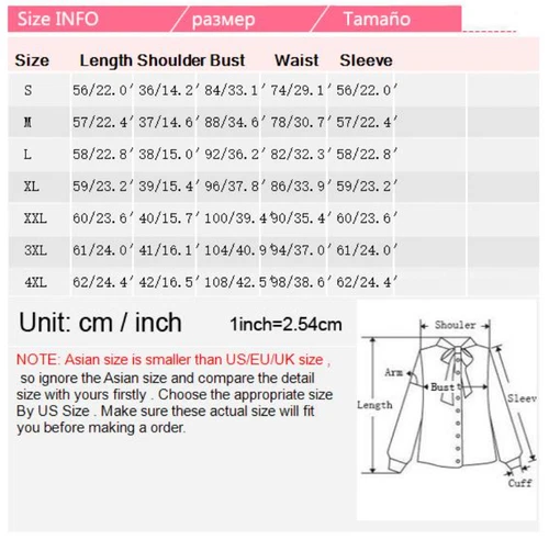 Camisa Blusa Top Oficina Dama Cuello Alto Volantes Manga Larga Calce Ajustado Formal - Imagen 4 de 23