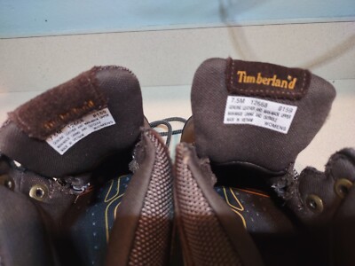 リバース Timberland Ledge 12668 Women's Sz 7.5 M Brown Leather Lace Up
