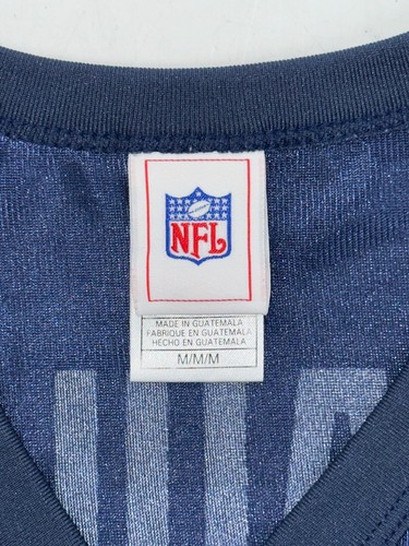 VINTAGE Marshall Faulk #28 St. Louis Rams NFL Jersey Men’s M Blue Poly YGI C5-20 - Picture 8 of 14