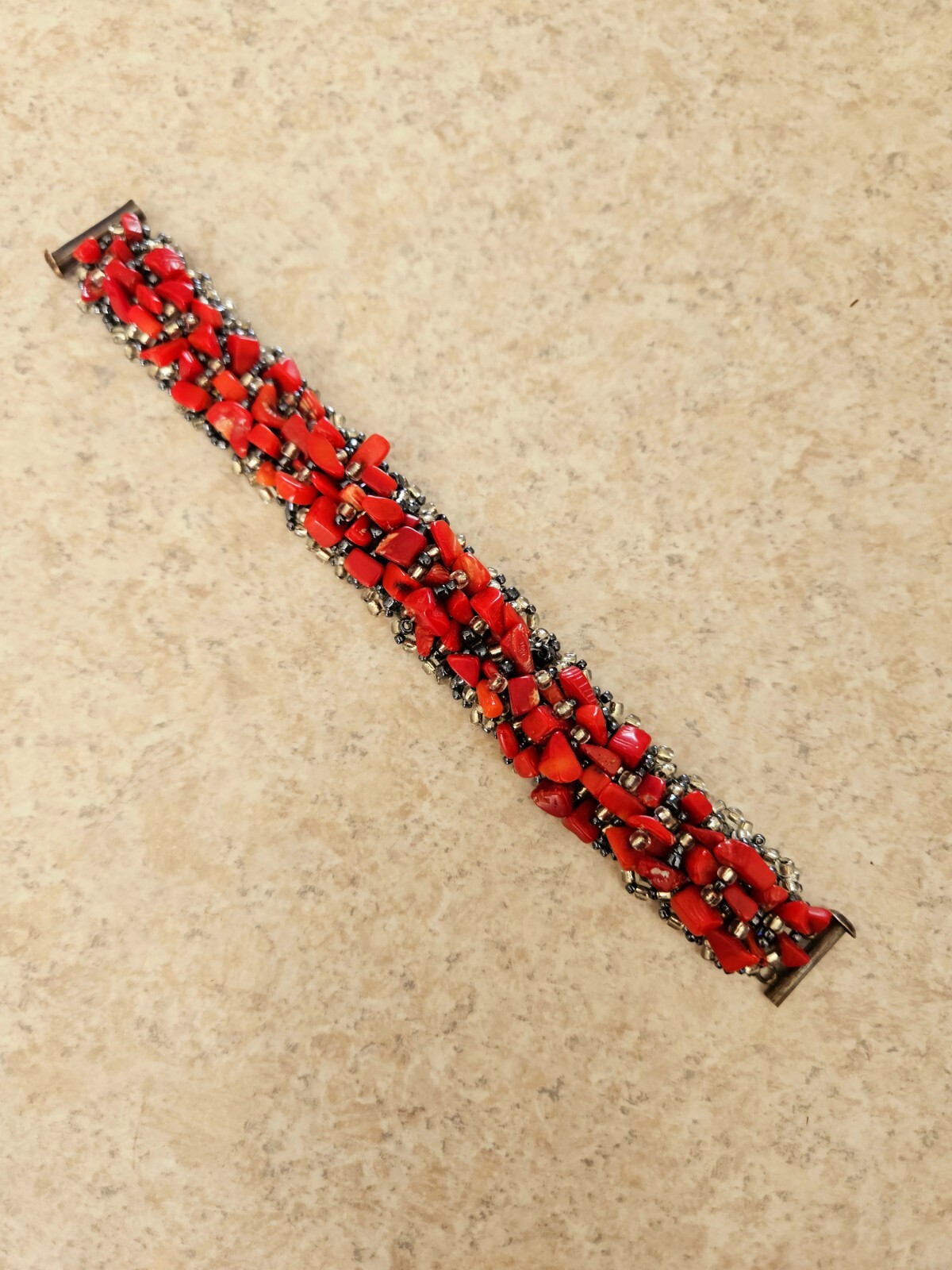 Red Beaded Braclet - image 3