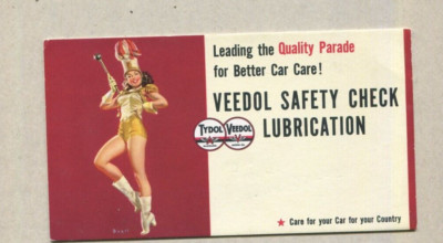 VTG  Pin-up Risque: Blotter Girlie GGA:  Marching Lady    B2
