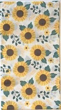 Two Individual sunflower paper dinner napkins decoupage summer flowers Spring