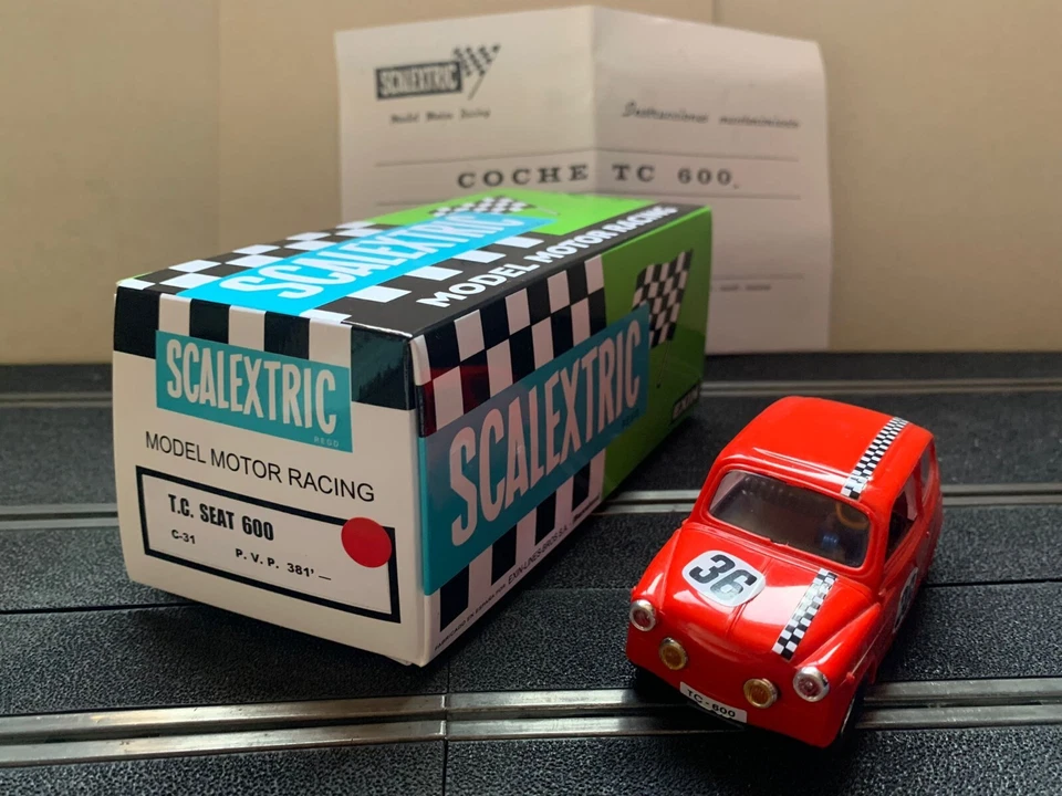 C-31 Seat 600 TC Scalextric SCX Vintage Exin Triang SRC Cartrix Reprotec AirFix - Imagen 2 de 4