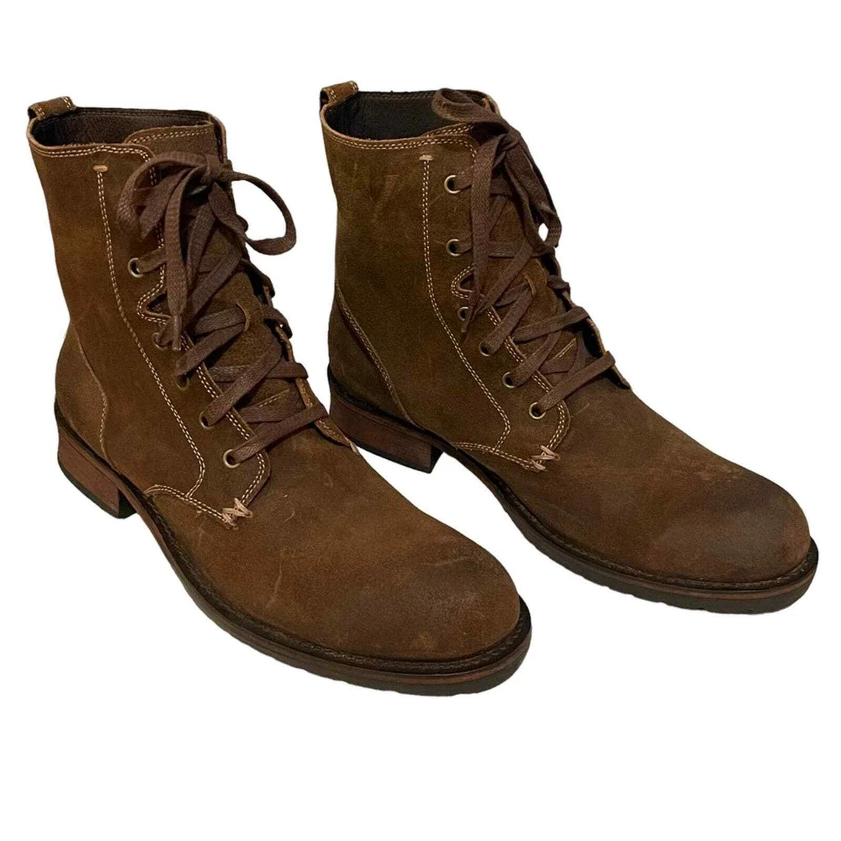 John Varvatos Star USA NYC Clay Brown Suede Back Zip Leather Boots 11.5 John Varvatos NYC BACK ZIP BOOT | Mercari main image 2