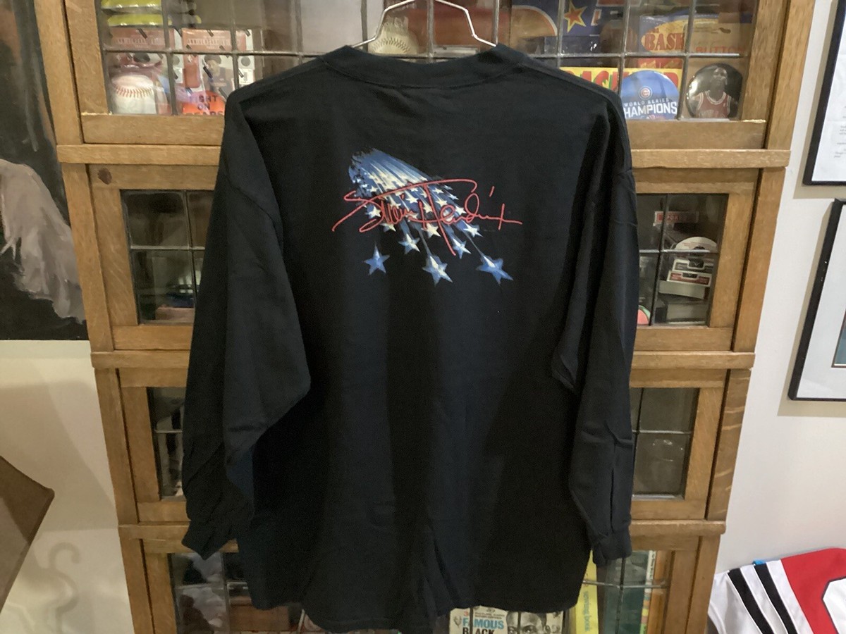 2000 Jimi Hendrix Black ZION ROOTSWEAR 2 Sided L/S Graphic T-shirt