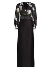 NEW,  Sachin & Babi  Schylor Floral Satin Gown Size 6 #EP357