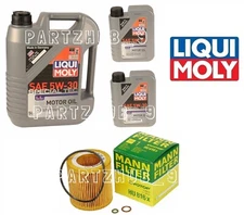 MANN HU816X Engine Oil Filter & 7 Liters of Liqui Molly Engine Oil Kit for BMW