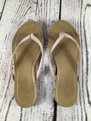FlipFlop leichte Sandale Rosa Strass Steine Zehentrenner Gr 36 37