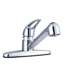 Dura Faucet DF-PK100-CP RV Non-Metallic Pull-Out Kitchen Faucet Chrome 