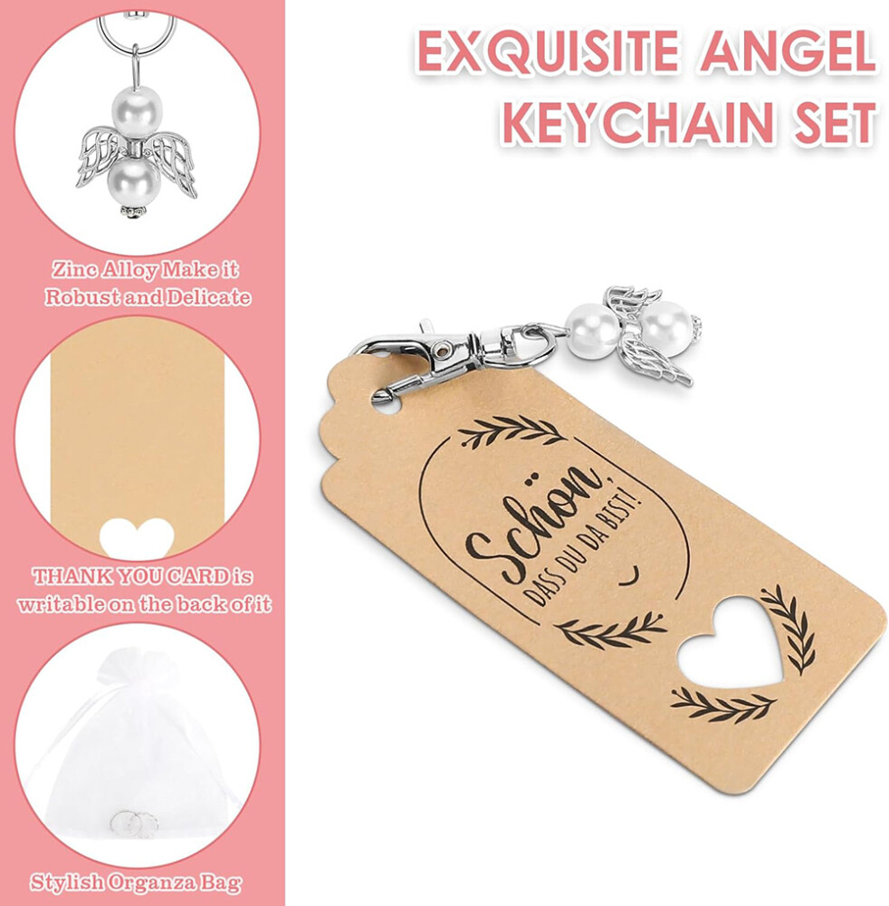 25 Sets Brautparty-Gastgeschenke – Mit Herz-Teelöffel, Tee-Ei, Dankeskarte & Organzabeutel (Roségold)