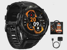 CARBINOX "BLAZE TYPE R " Tactical Military Smartwatch IP69K Black - NEW w/ BONUS