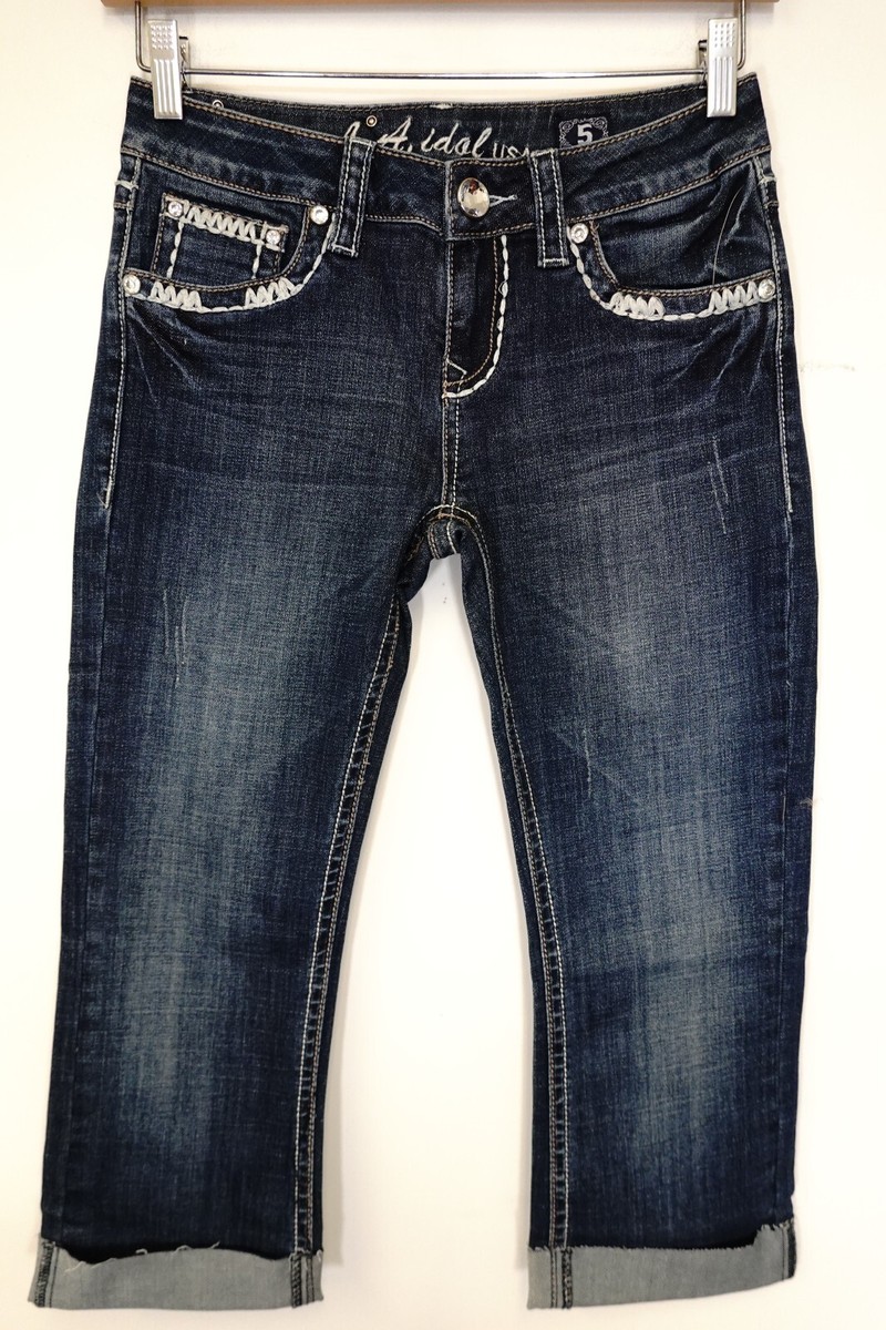im様 L.A. Idol USA Capri Jeans skinny fit Heavy duty thick thread size