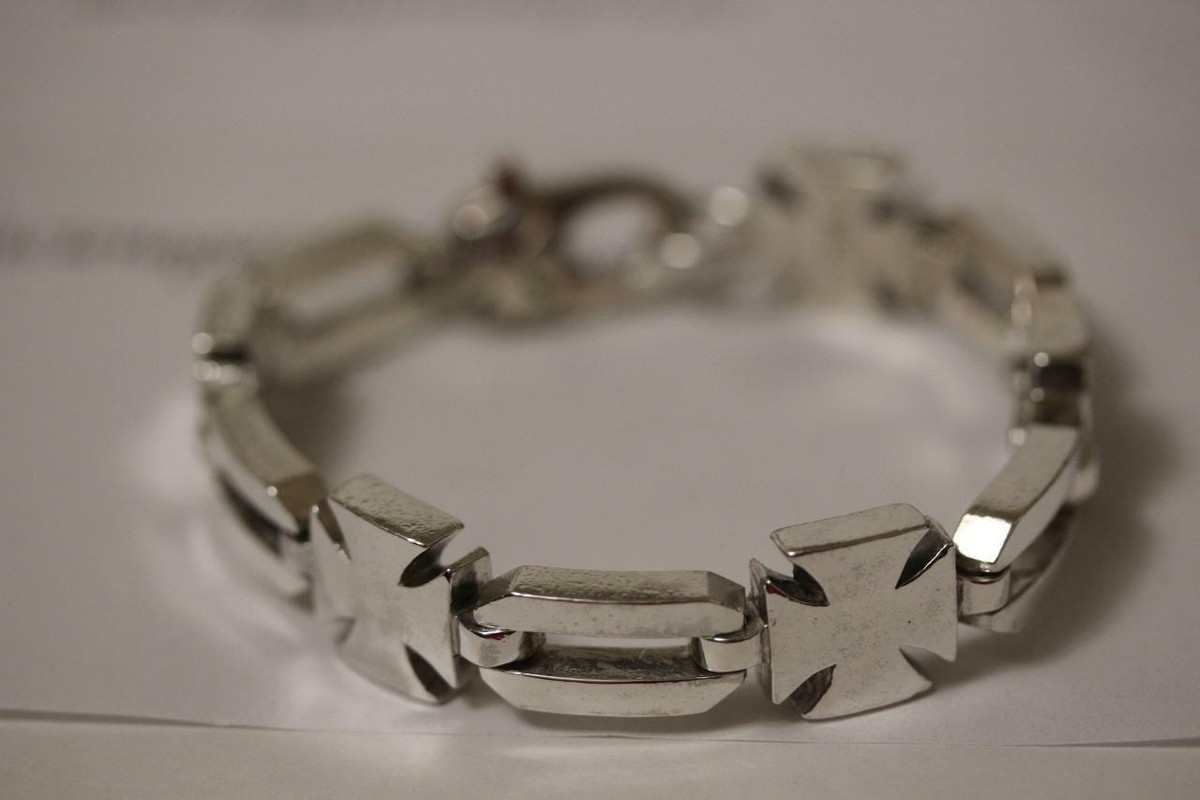 King Baby Studio スターリングシルバー・クロス・ロザリオ Vintage King Baby Studio USA Medieval Cross 925 Sterling
