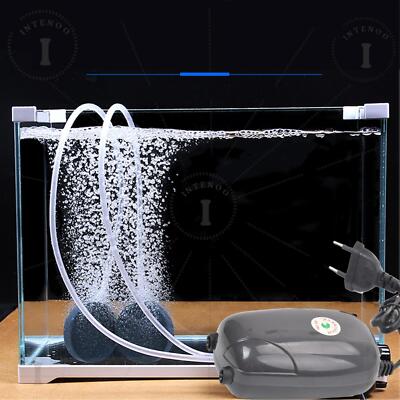 Aquarium Luftpumpe Oxygen Fische Tank Aquarium Sauerstoffpumpe 3W 5W Luftstein