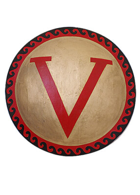 Battle-Merchant Griechischer Hoplitenschild handbemalt - Schild Sparta Griechen 