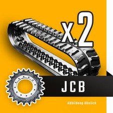 2 Gummiketten + 2 Antriebsräder (Turas) für JCB 8008 Micro im SPARPAKET