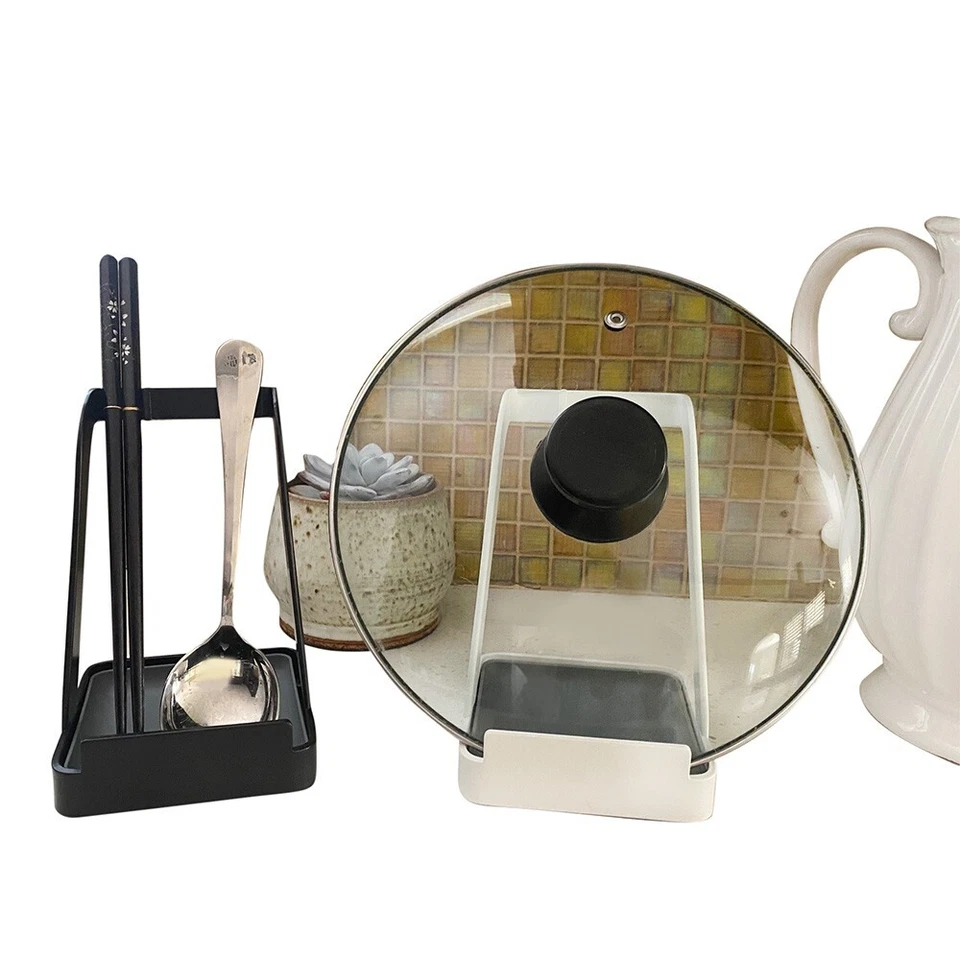 kitchen utensil holder, tablet holder. Pot lid stand holder, spoon holder - Image 2 of 4