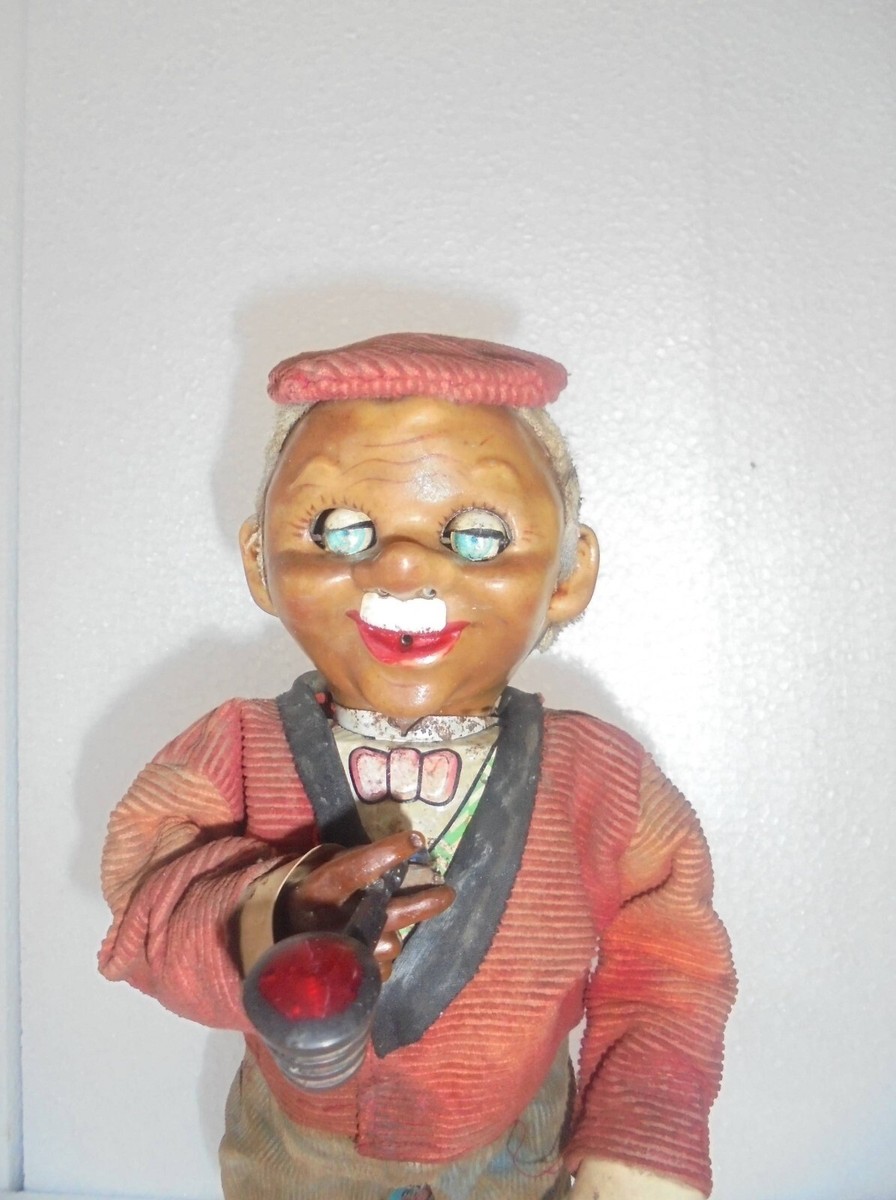 Vintage T.N Mark McGregor Old Man Smoking Cigar Litho Tin Vintage T.N Mark McGregor Old Man Smoking Cigar Litho Tin