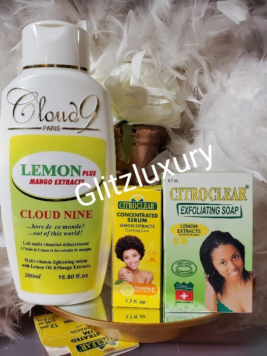 3pc. Cloud-9 Paris body lotion, CItroclear serum & citroclear