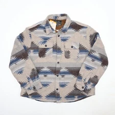 Jachs Men's Wool Blend Sherpa Lined Flannel Shirt Jacket Aztec Southwestrn 2XL