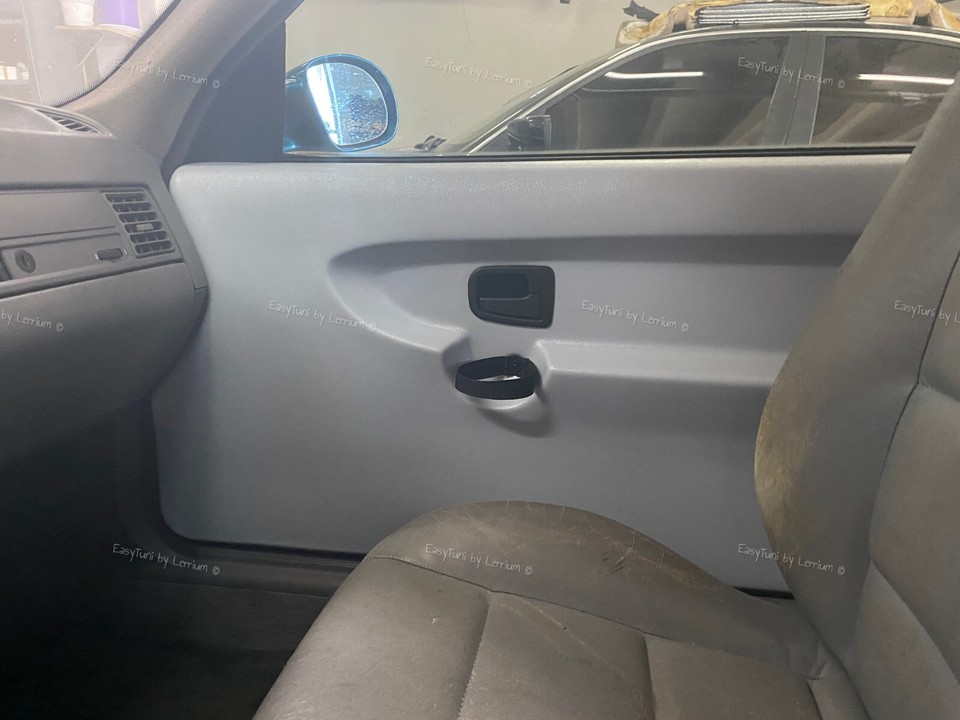 BMW E36 coupe door cards panels gray color abs plastic quality skins ...