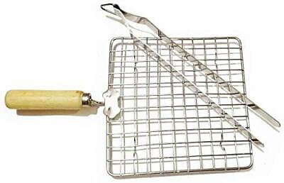 Chapati Grill,Round Roaster + Tong 1 Pcs Freeship Steel Roasting Net with Tong