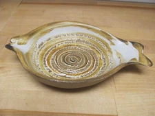 Gordan & Jane Martz Marshall Studios Fish Shape Dish Circular Design Excell Cond
