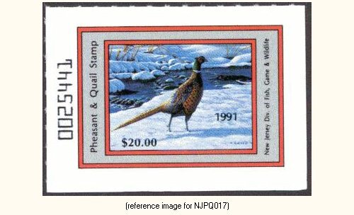 HALFPRICEHUNT New Jersey Pheasant 1991 $20.00 - Picture 1 of 1