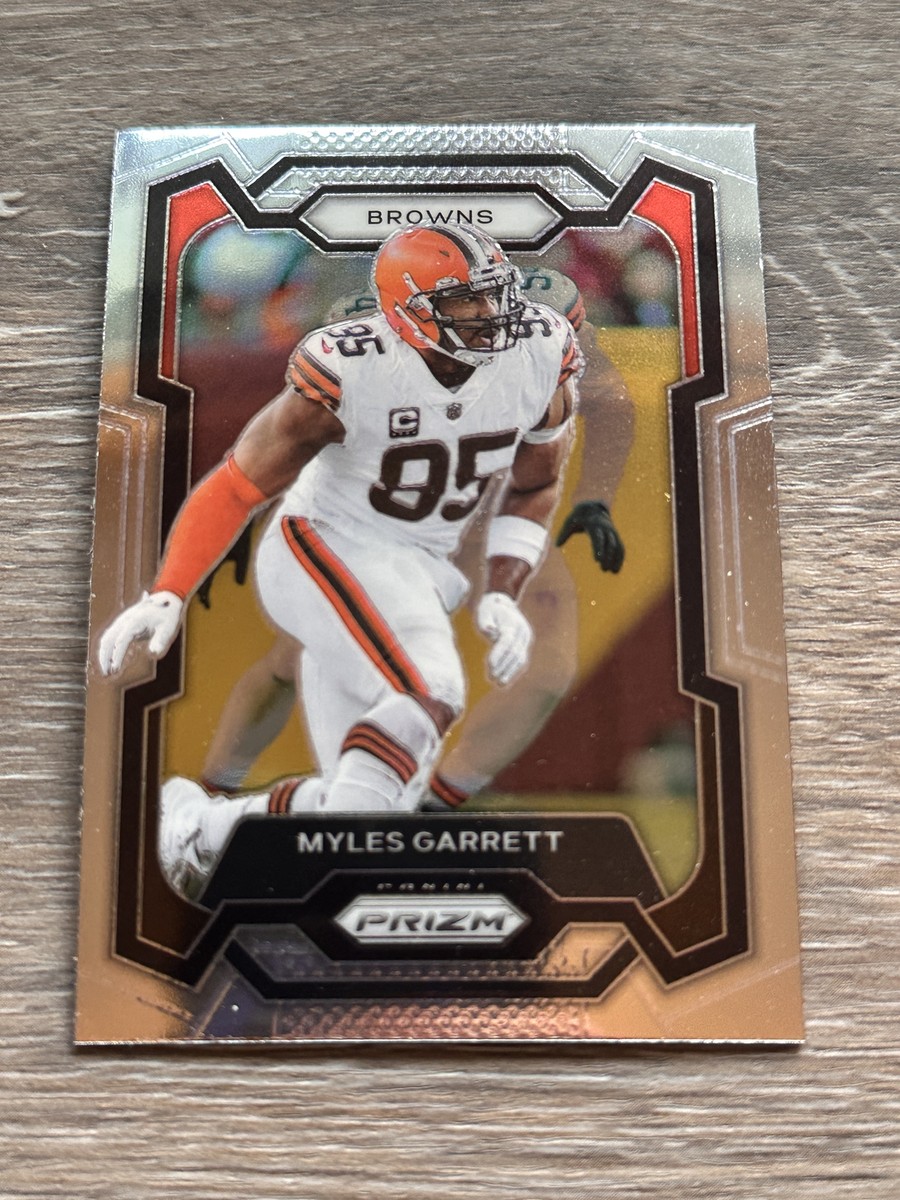 Myles Garrett Cleveland Browns Collectibles Myles Garrett Autographed  Cleveland Browns Flash Mini Football