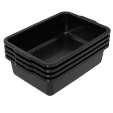Cand 32 L Commercial Bus Tubs Box/Tote Plastic Wash Basin Utility Storage, 4Pack