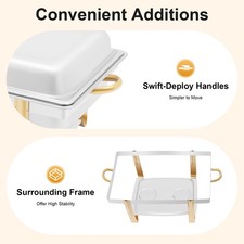 9L Stainless Steel Chafing Dish, Stainless Steel Food Warmer Chaffing Server Set